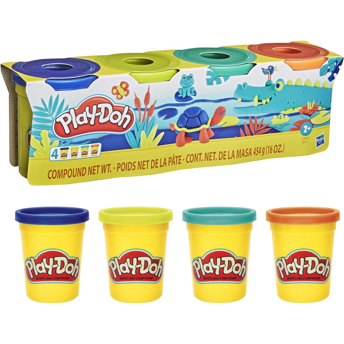 Play-Doh 4-Pack of Wild Colors, view 3