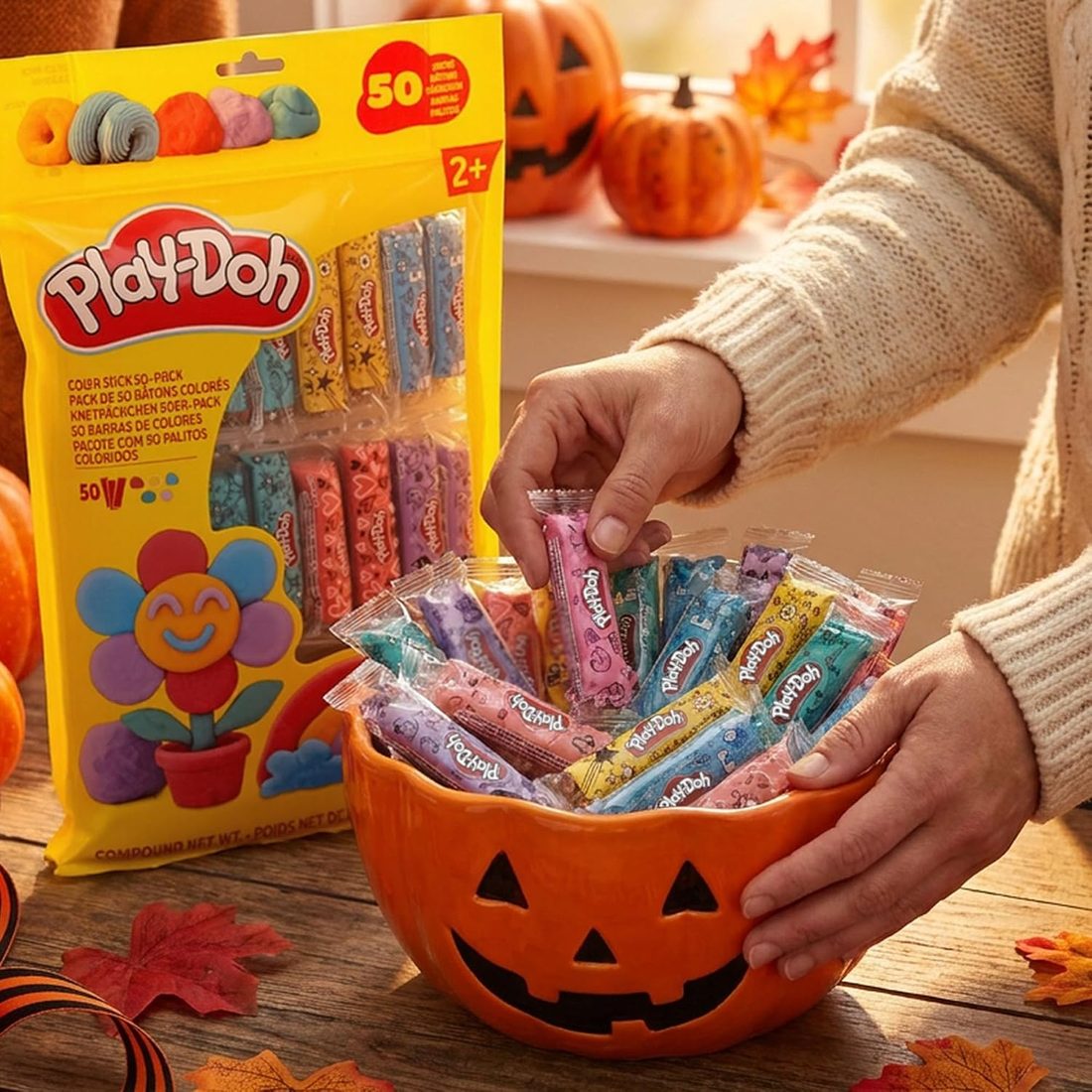 Play-Doh Refill Color Sticks 50-Pack, Individually Wrapped, view 5