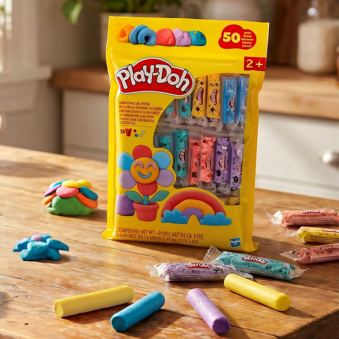 Play-Doh Refill Color Sticks 50-Pack, Individually Wrapped, view 6