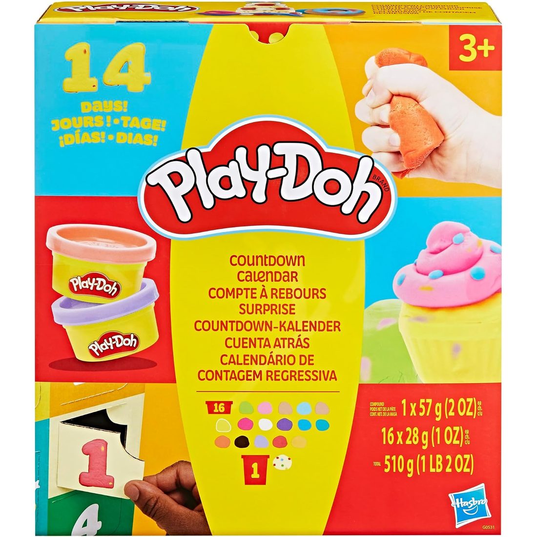 Play-Doh 14-Day Countdown Advent Calendar, view 2