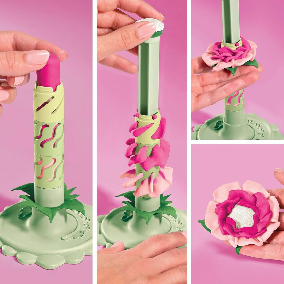 Play-Doh Blooms Blush Flower Bouquet Making Kit, view 3