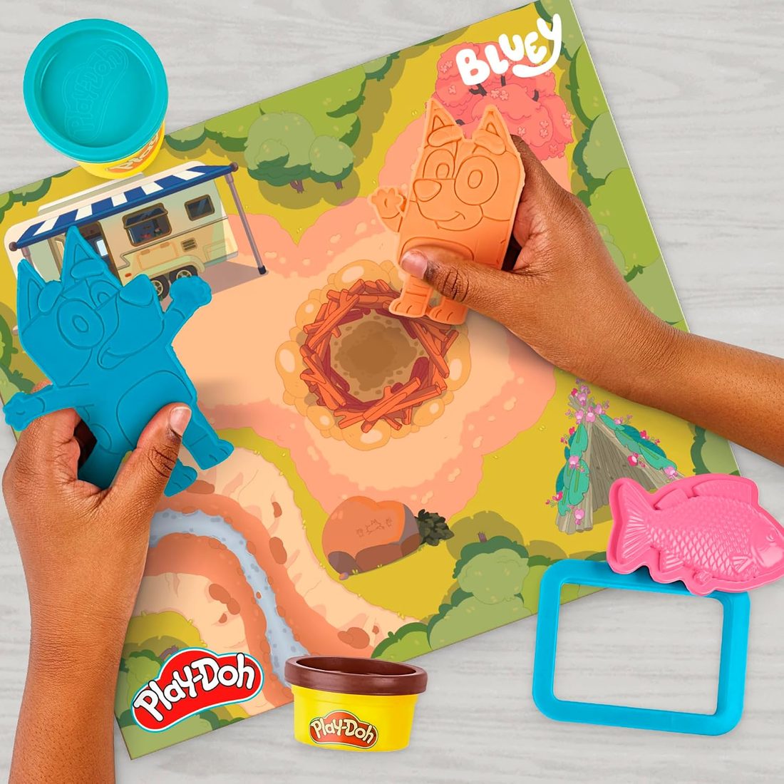 Play-Doh Bluey Goes Camping Playset, view 4