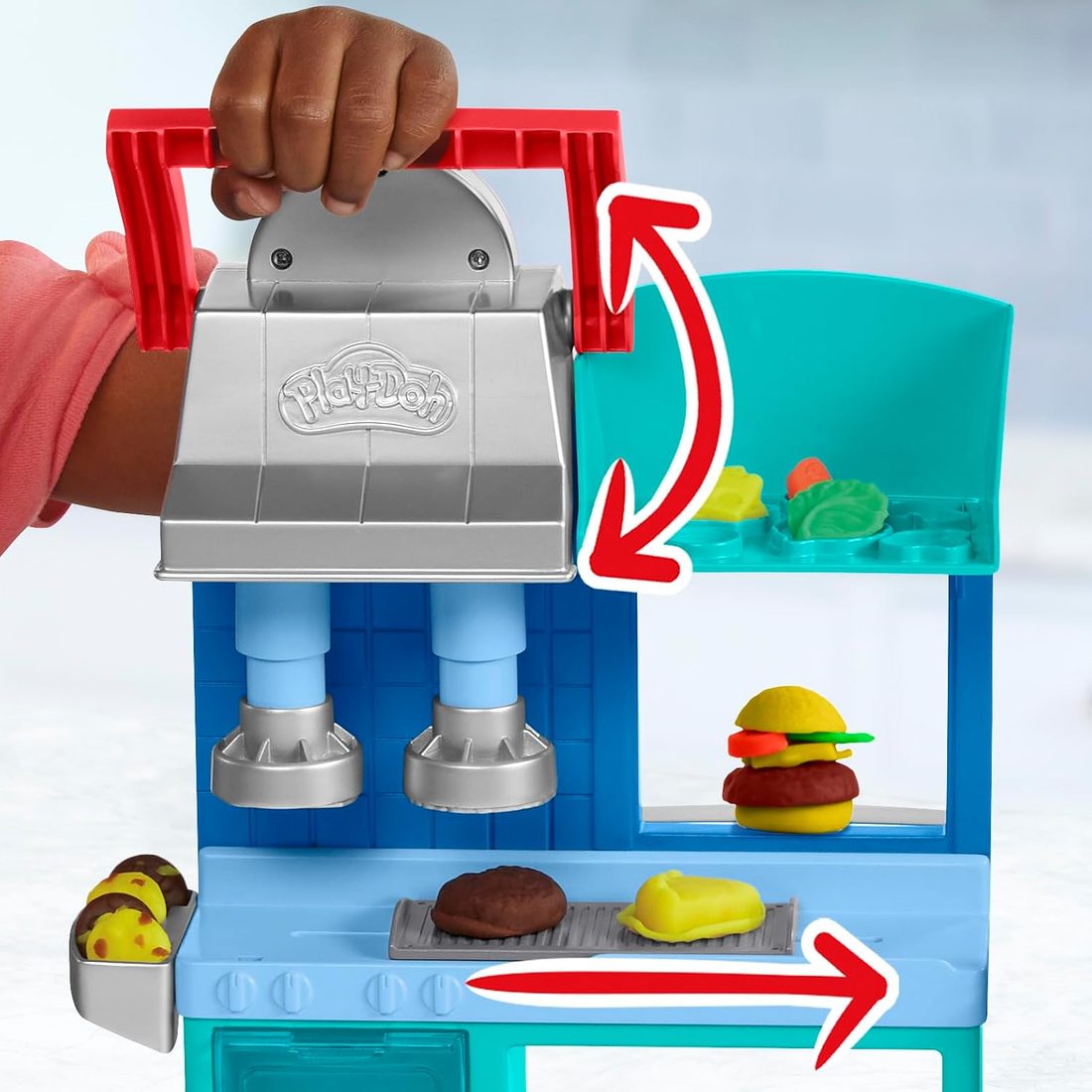 Play-Doh Kitchen Creations Busy Chef's Restaurant Playset, view 4