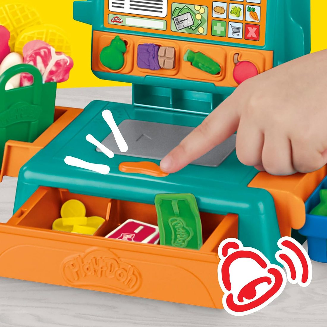 Play-Doh Cash Register Supermarket Playset, view 4
