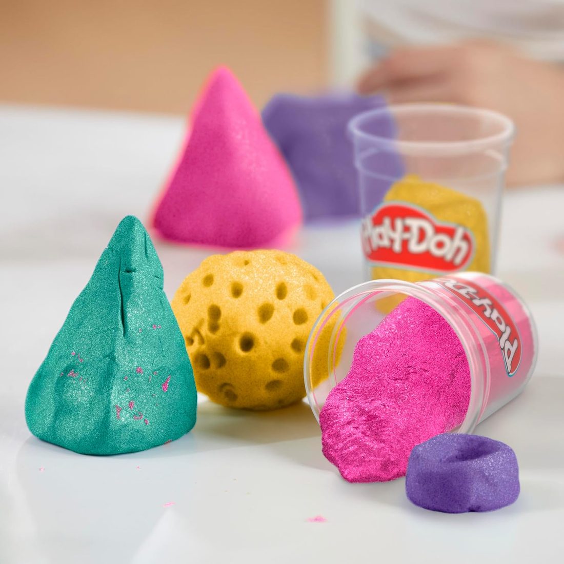 Play-Doh Celebration Compound 12-Pack, Confetti & Metallic Shine, view 3