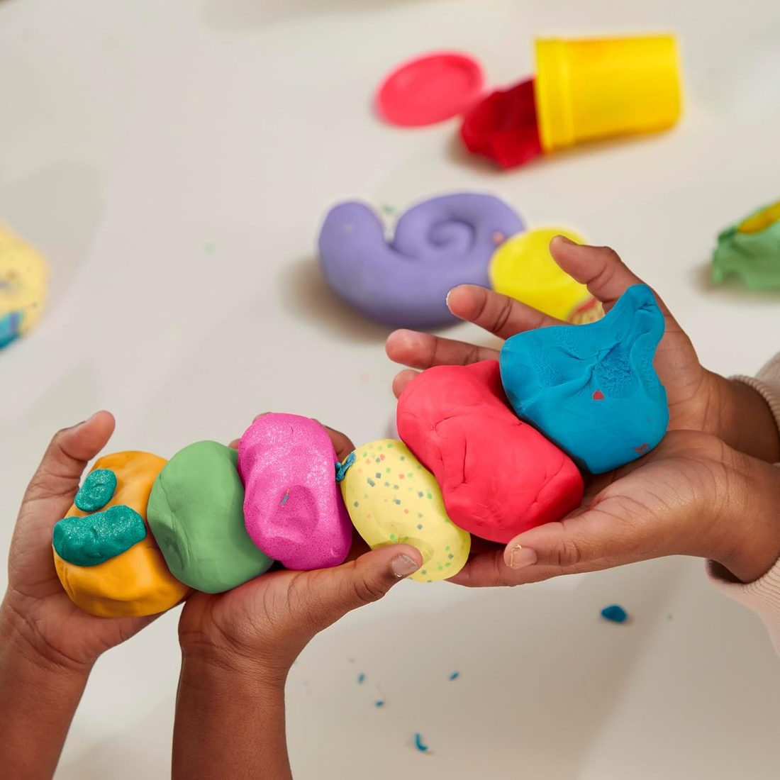 Play-Doh Celebration Compound 12-Pack, Confetti & Metallic Shine, view 5