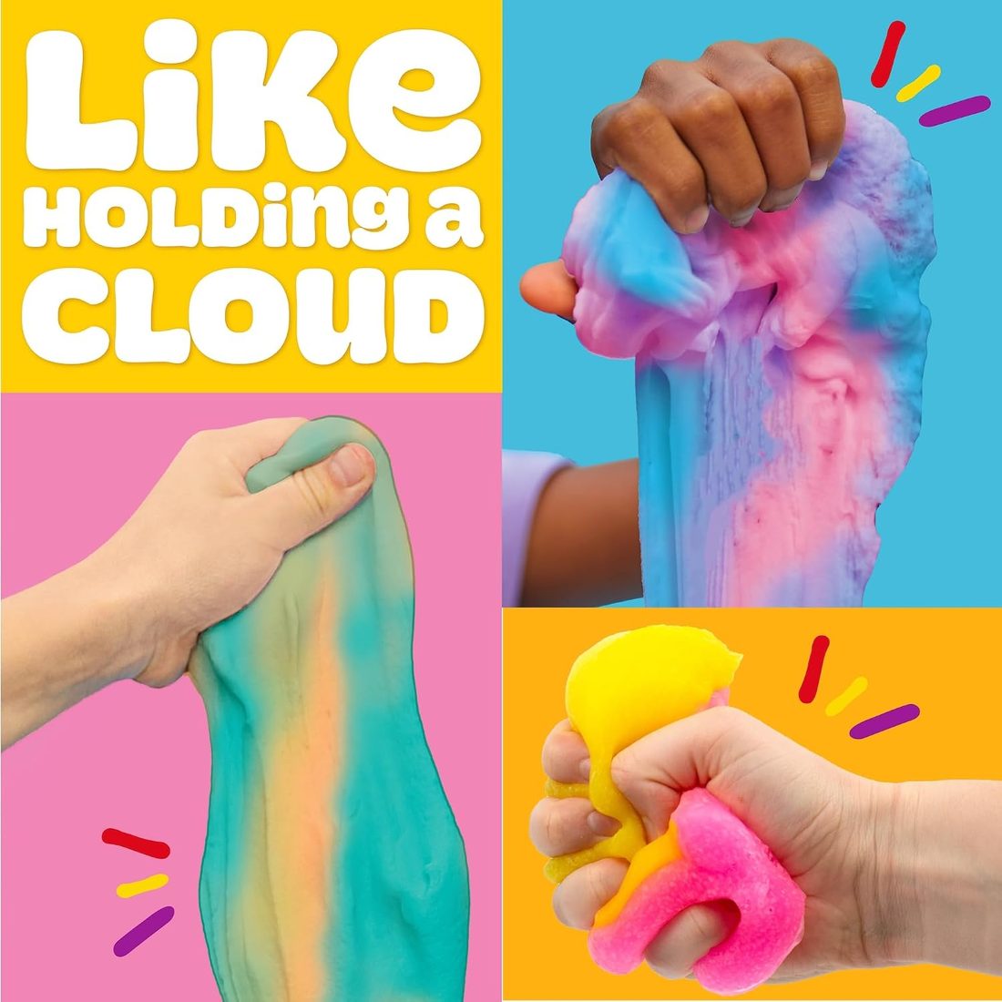 Play-Doh Cloud Scented Slime 4-Pack Variety, view 5