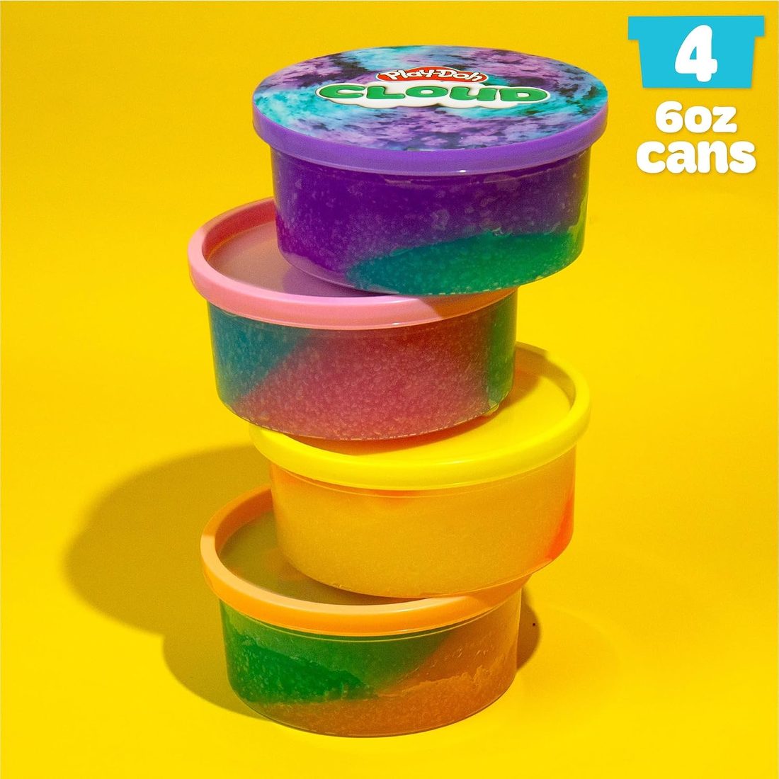 Play-Doh Cloud Scented Slime 4-Pack Variety, view 6