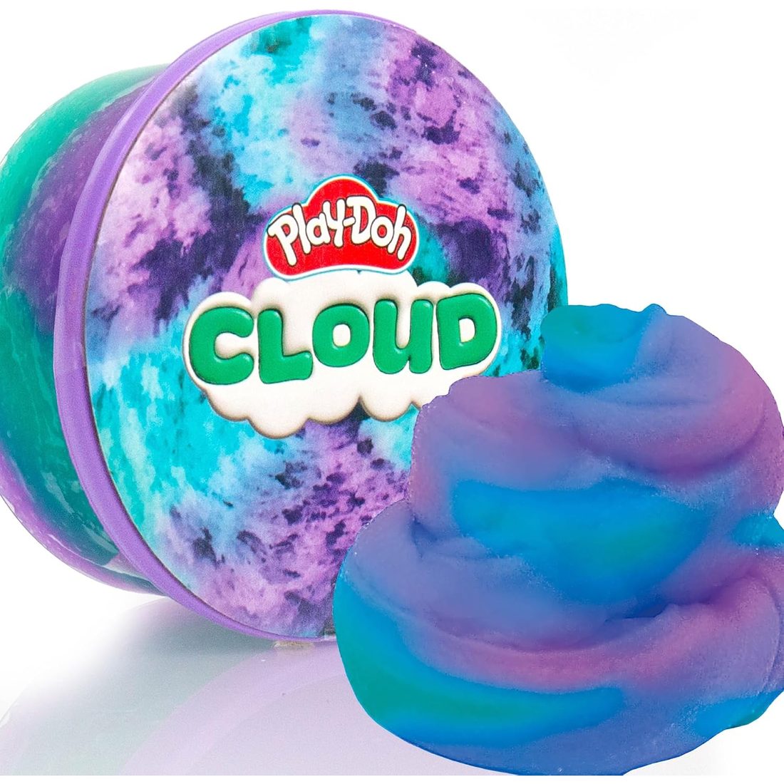 Play-Doh Cloud Scented Slime, Purple & Teal Blue Raspberry