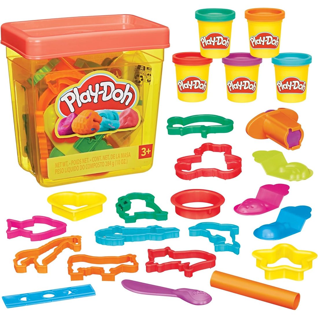Play-Doh Fun Tub Set with 19 Accessories