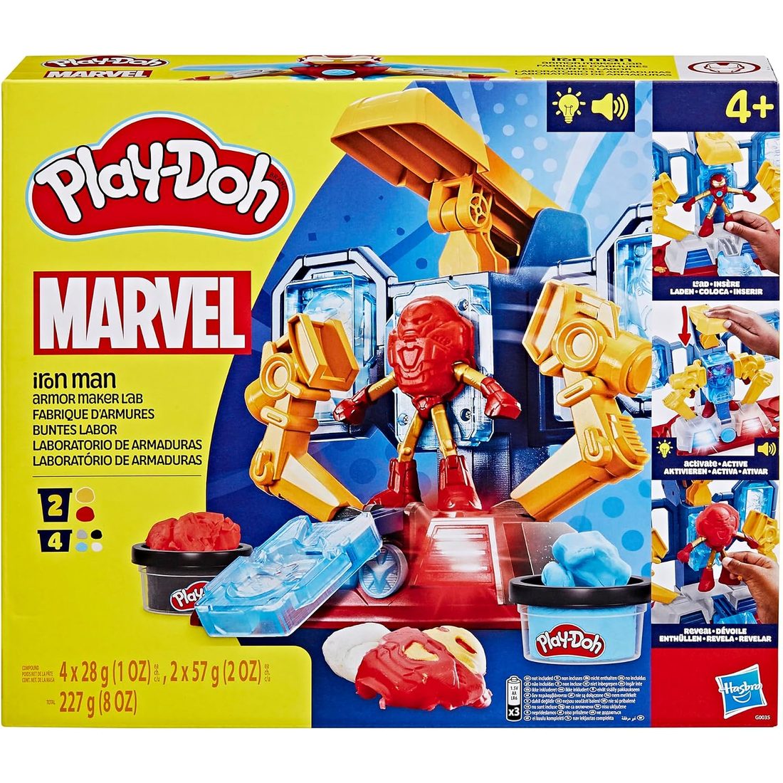Play-Doh Marvel Iron Man Armor Maker Lab Playset, view 2