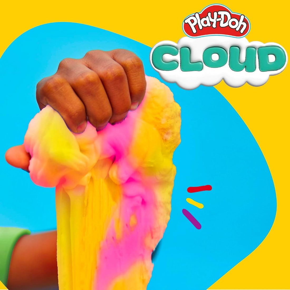 Play-Doh Scented Cloud Slime, Pink and Yellow Lemonade, view 2