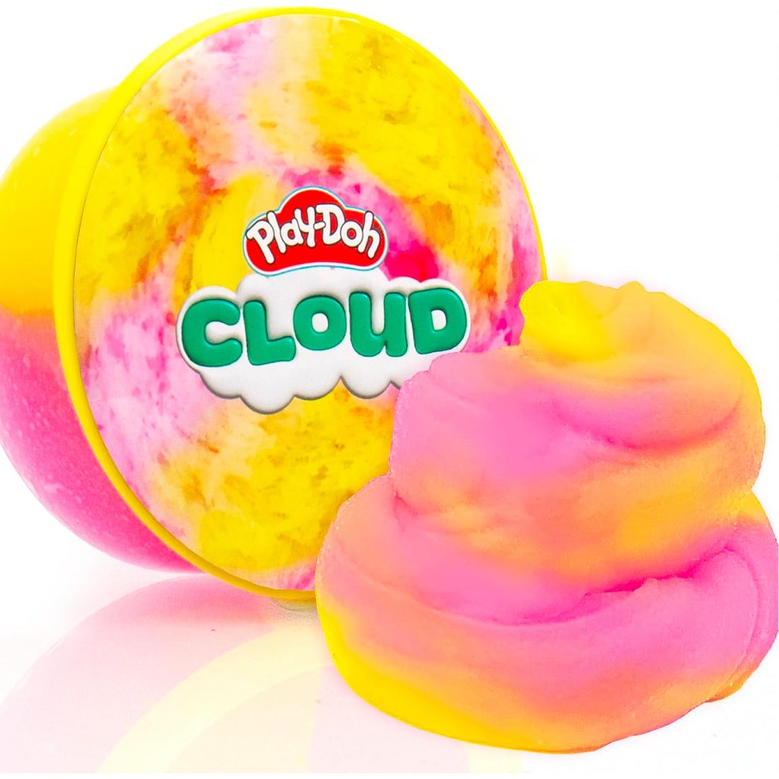 Play-Doh Scented Cloud Slime, Pink and Yellow Lemonade