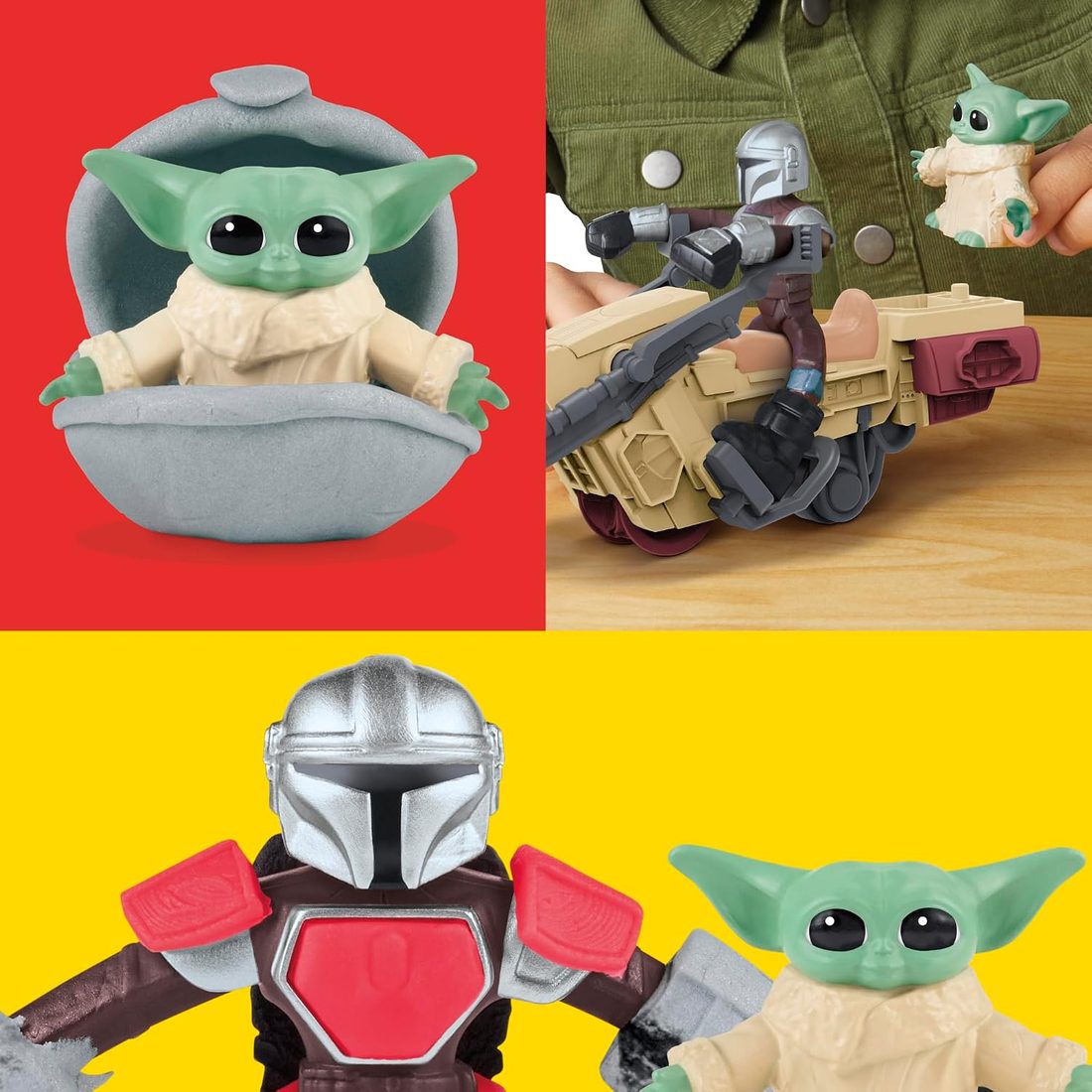 Play-Doh Star Wars Mandalorian Launching Speeder Playset, view 3