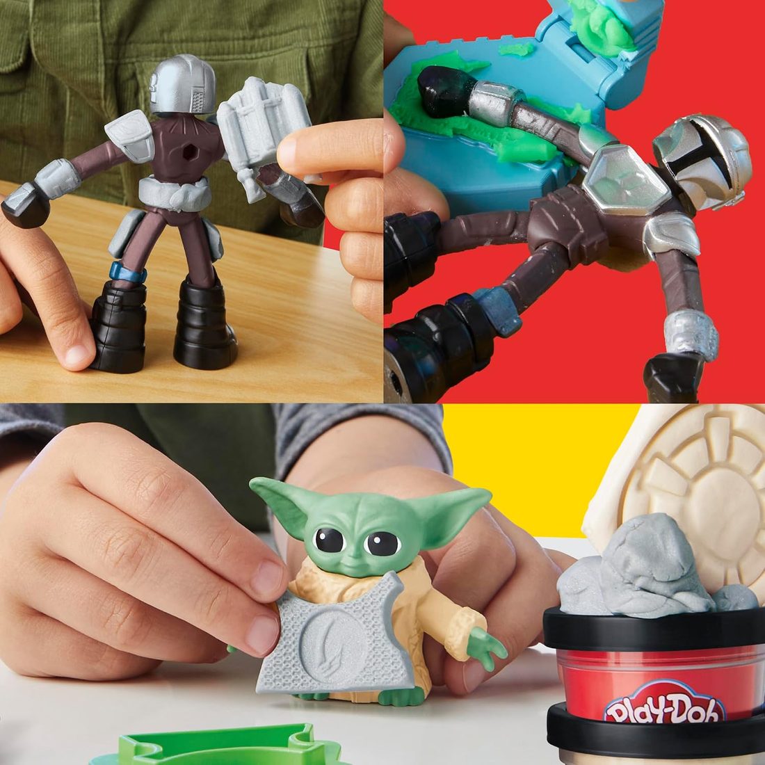 Play-Doh Star Wars Mandalorian Launching Speeder Playset, view 4