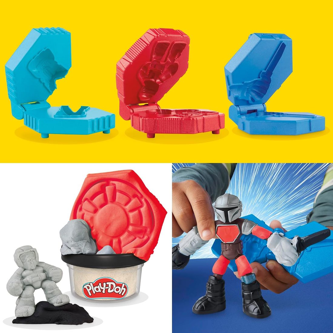 Play-Doh Star Wars Mandalorian Launching Speeder Playset, view 5