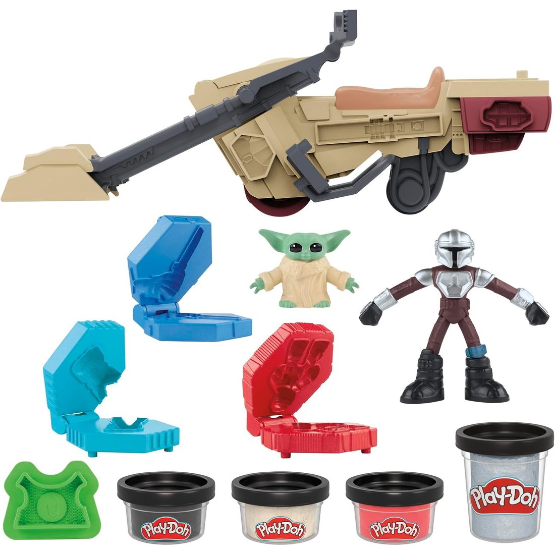 Play-Doh Star Wars Mandalorian Launching Speeder Playset
