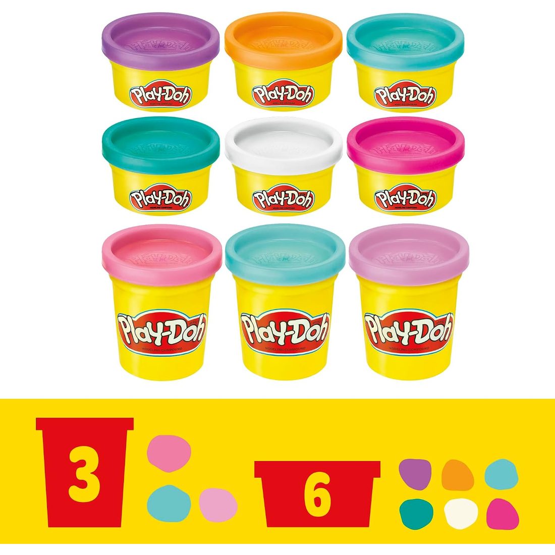 Play-Doh My Little Pony Make & Style Ponies Set, view 6