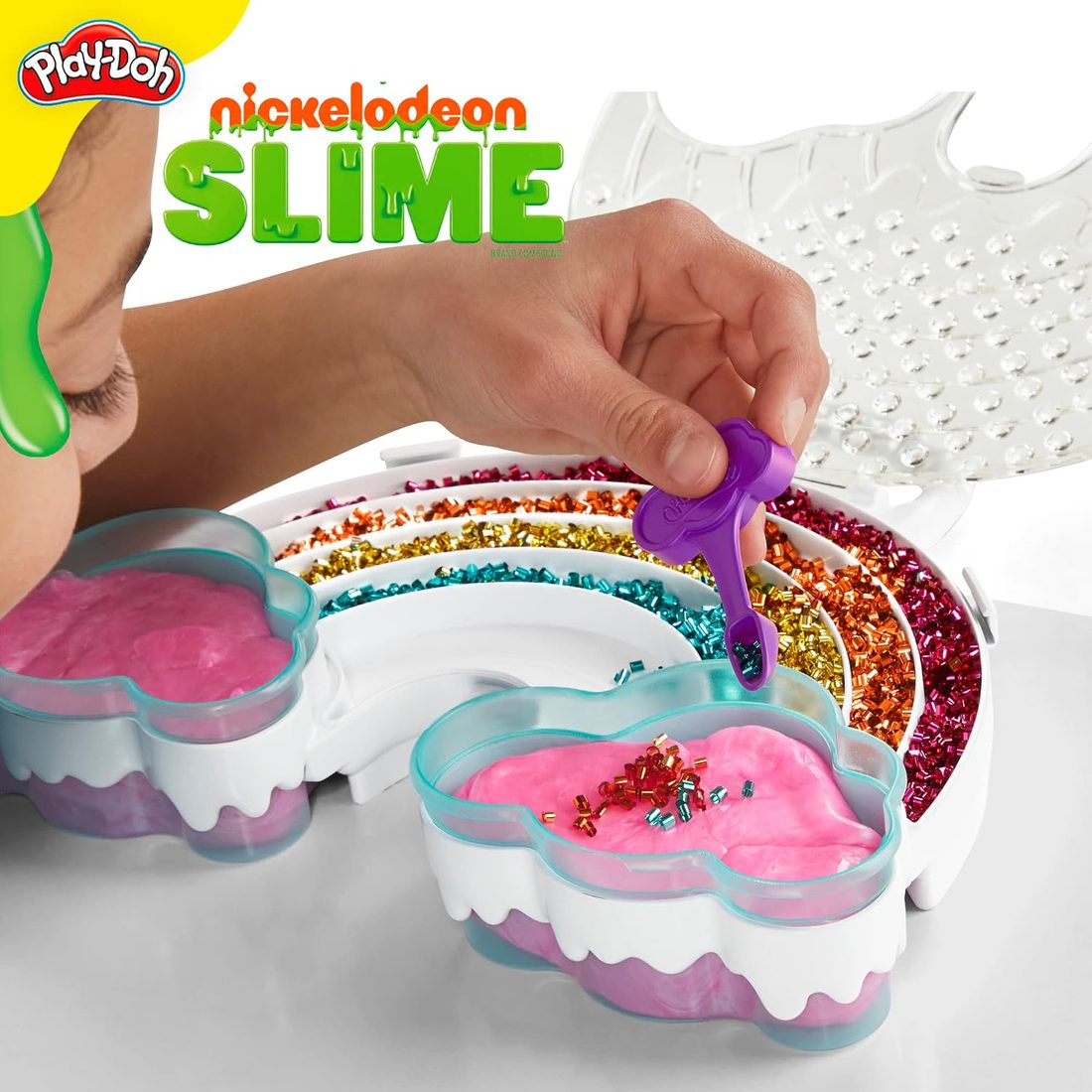 Play-Doh Nickelodeon Slime Rainbow Mixing Set, view 2