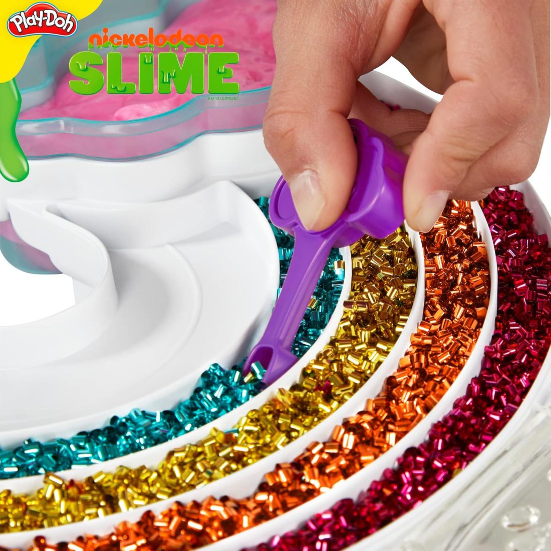 Play-Doh Nickelodeon Slime Rainbow Mixing Set, view 3