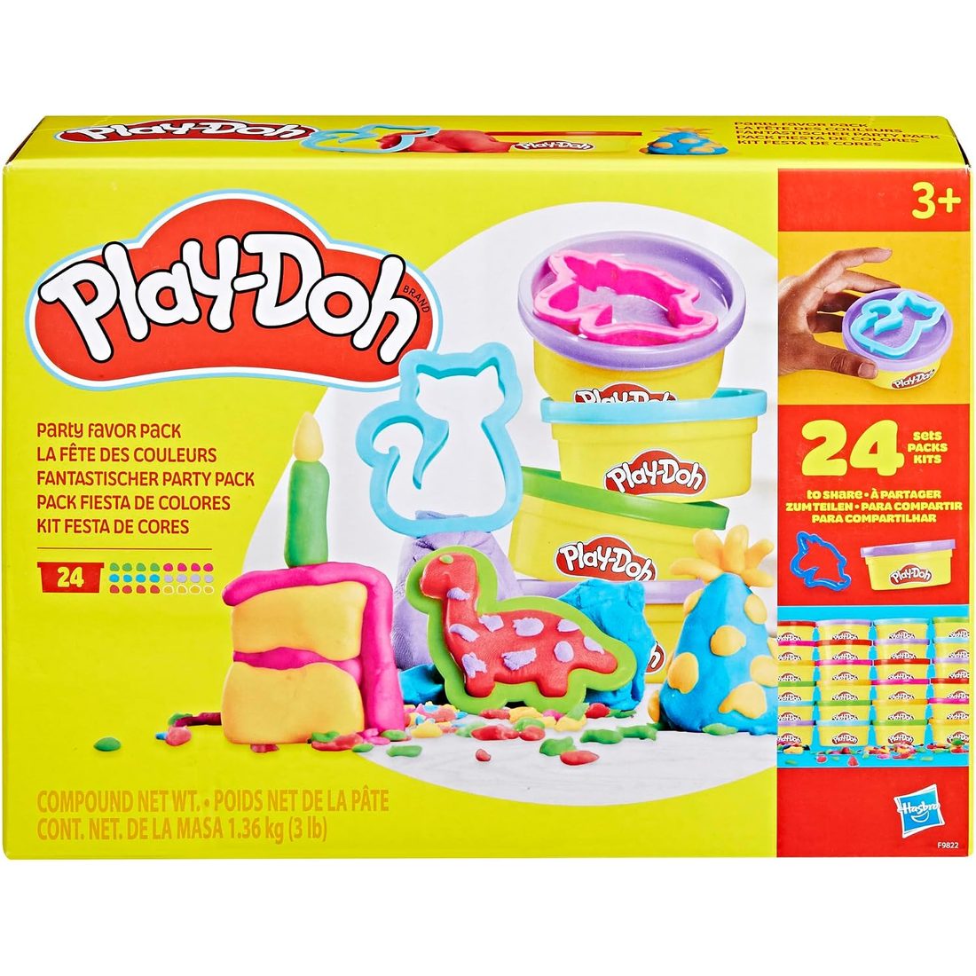 Play-Doh Party Favor Pack, 24 Cans with Cutters, view 2