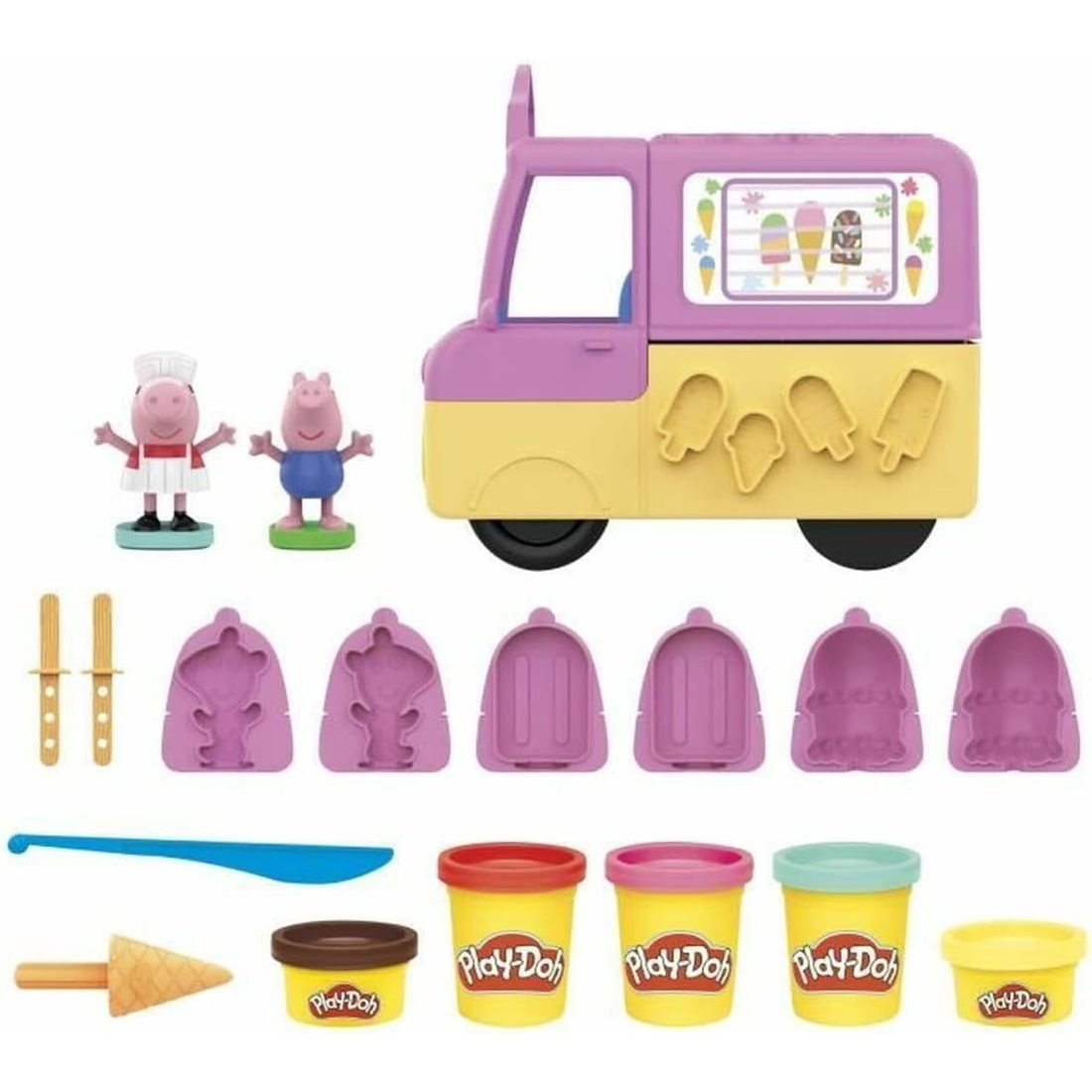 Play-Doh Peppa's Ice Cream Playset, view 2