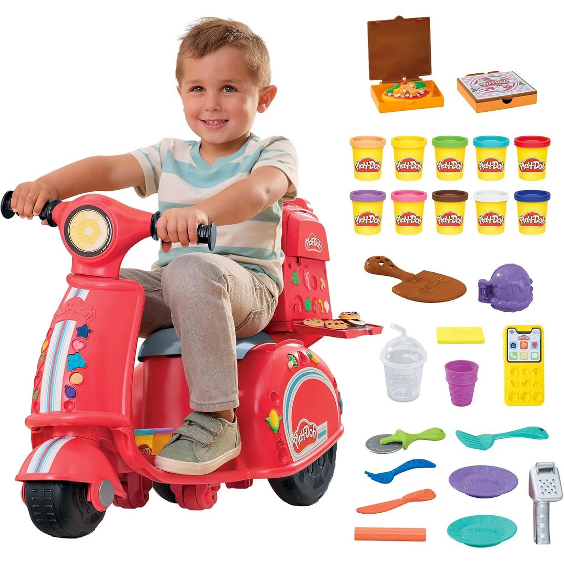 Play-Doh Pizza Delivery Scooter Ride-On Playset