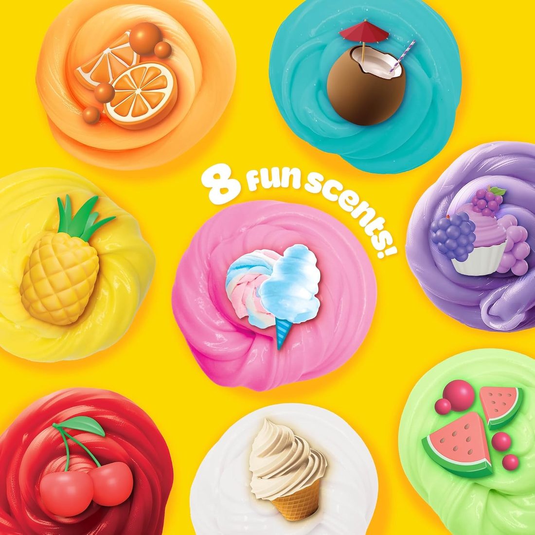 Play-Doh Scented Butter Slime Mash-Ups 8-Pack, view 3
