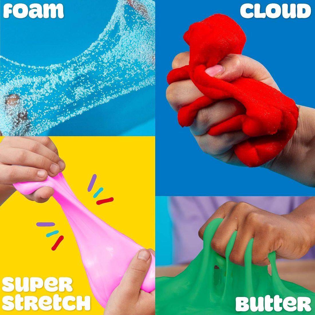 Play-Doh Scented Slime Variety 6-Pack: Stretch, Foam, Butter, Cloud, view 2