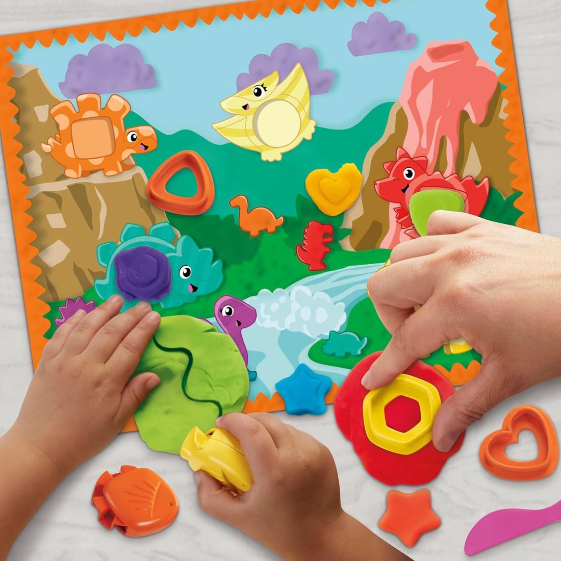 Play-Doh Shapes & Colors Dino Starter Set, view 3