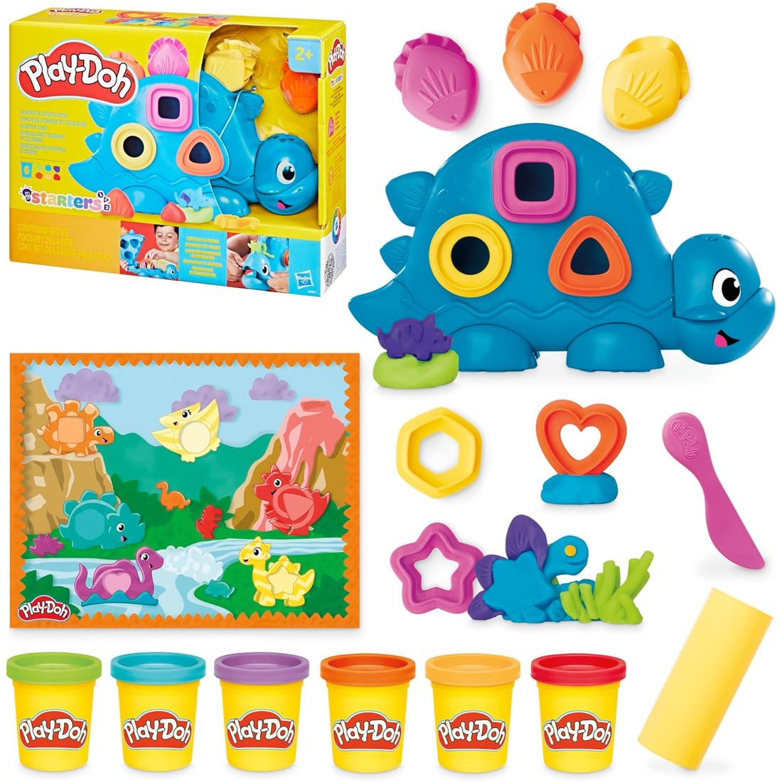 Play-Doh Shapes & Colors Dino Starter Set