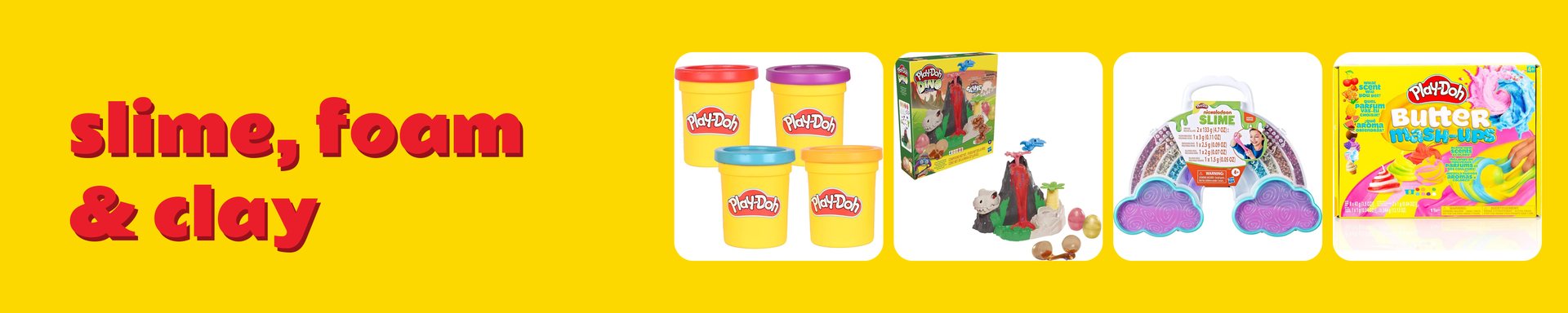 Play-Doh Slime, Foam & Air Dry Clay