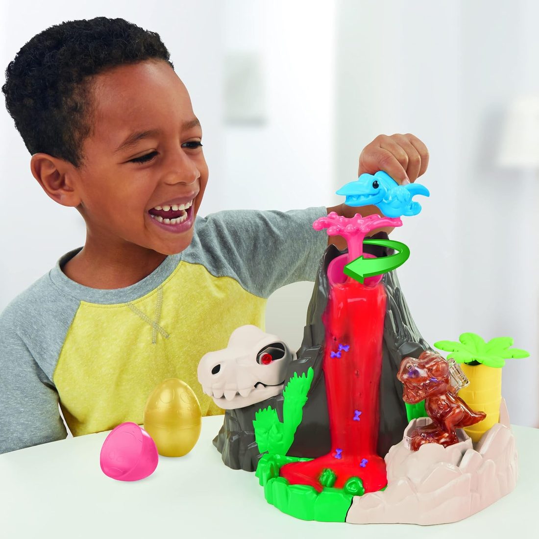 Play-Doh Slime Dino Crew Lava Bones Island Volcano, view 4