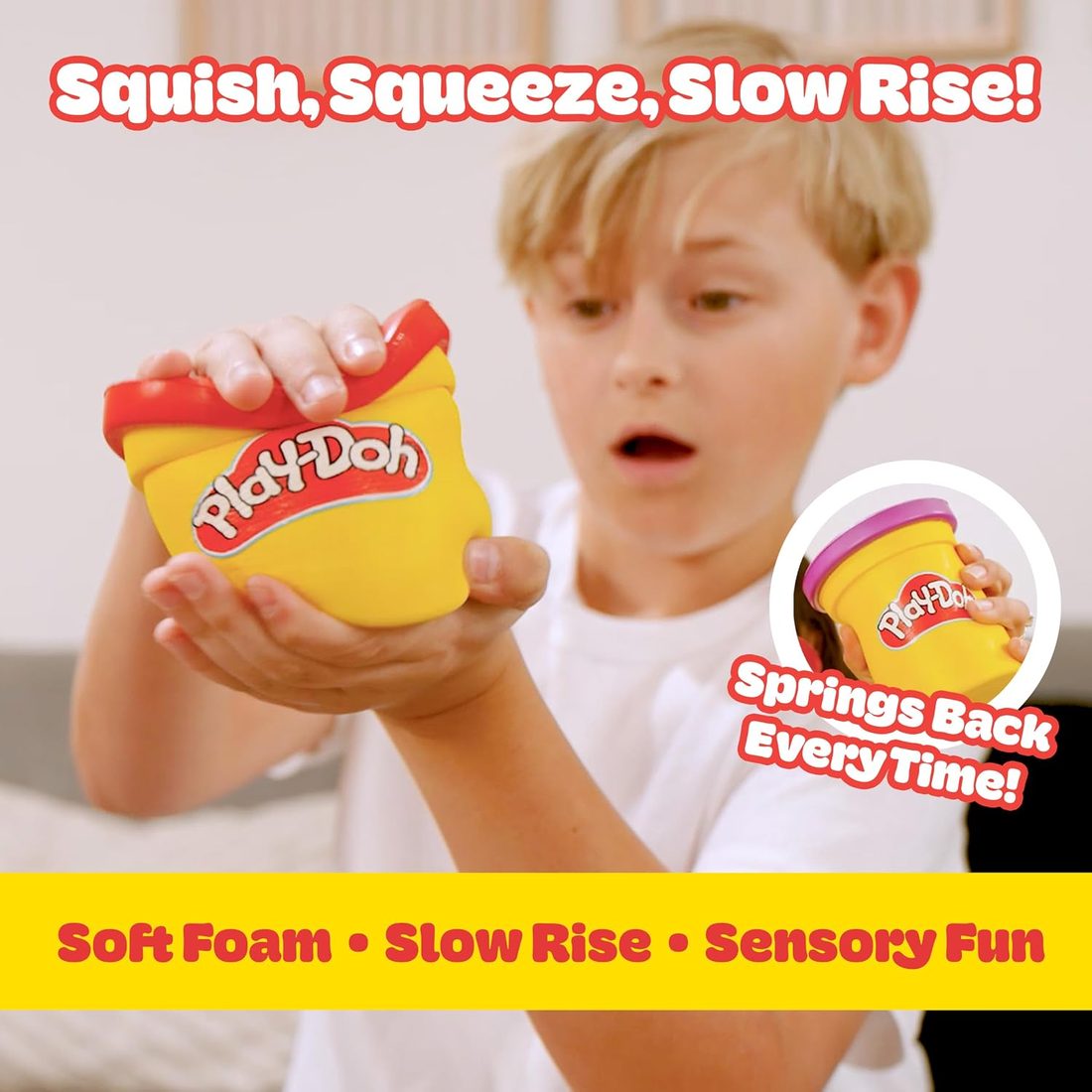 Play-Doh Slow Foam Squishies, 4 Pieces, view 2
