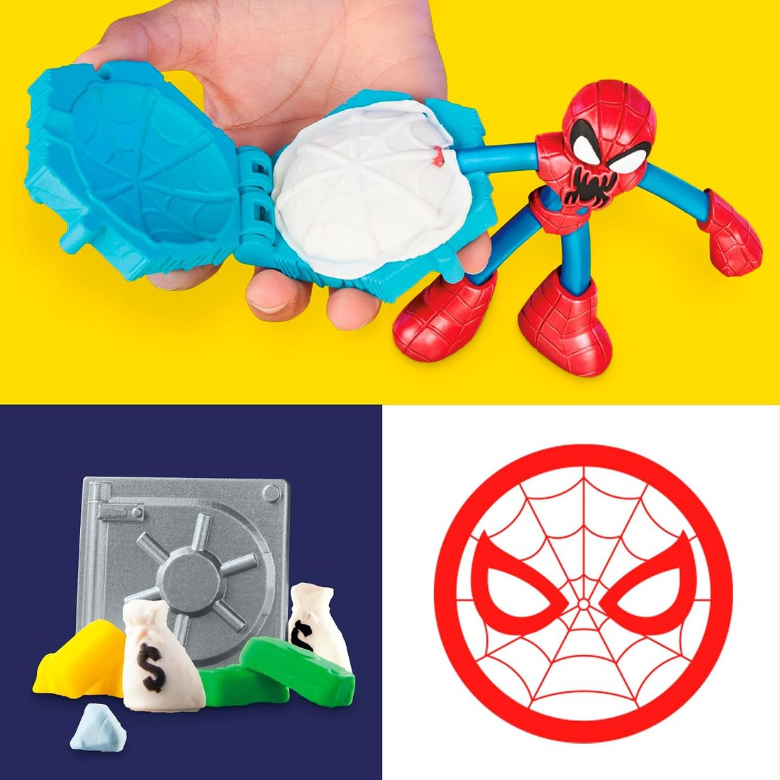 Play-Doh Marvel Spider-Man Launch & Slice Battle Playset, view 4