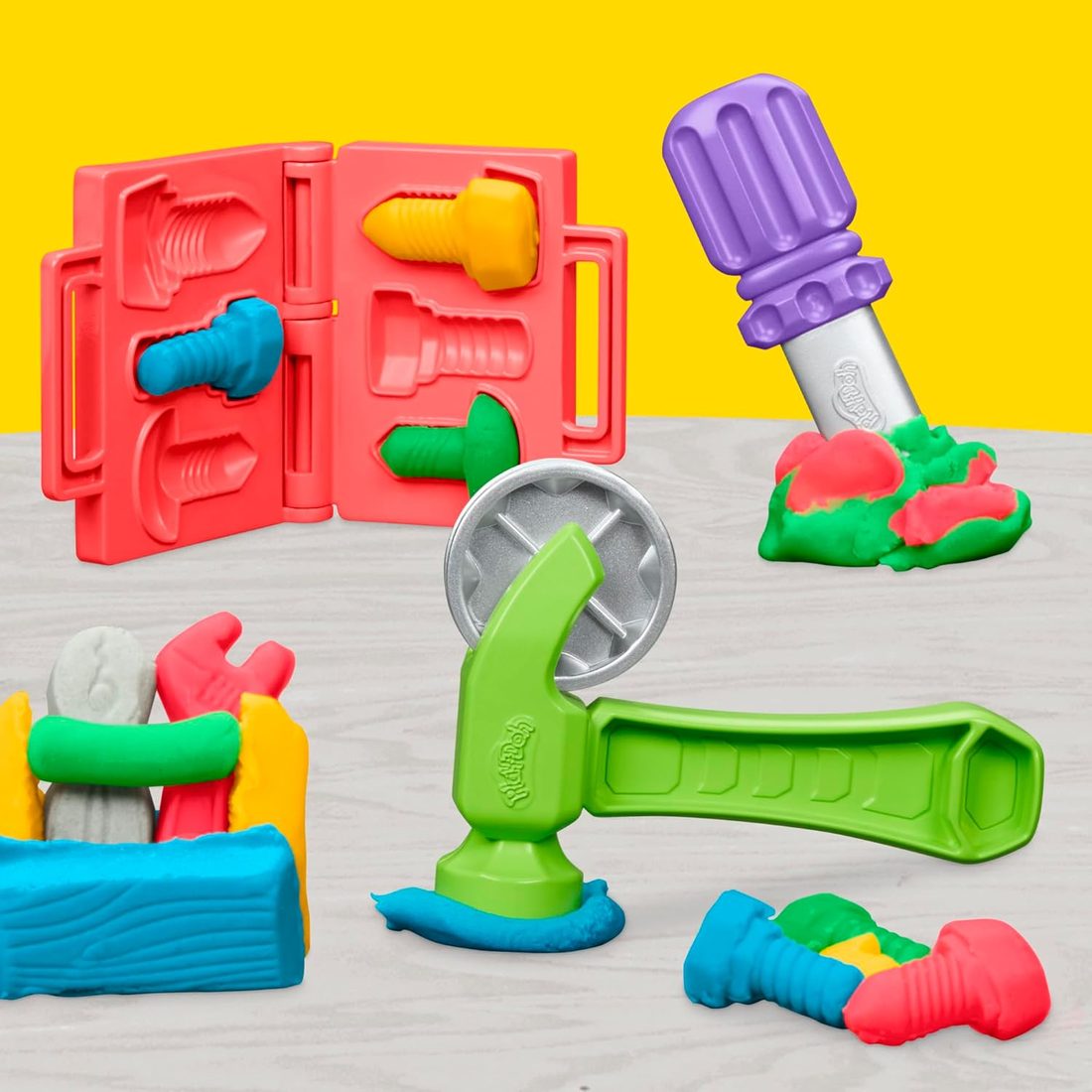 Play-Doh Stamp & Saw Tool Bench Playset, view 5