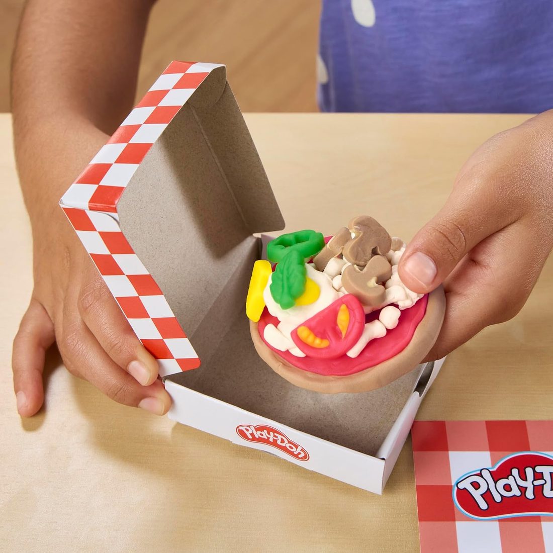 Play-Doh Stamp & Spin Pizza Playset, view 6