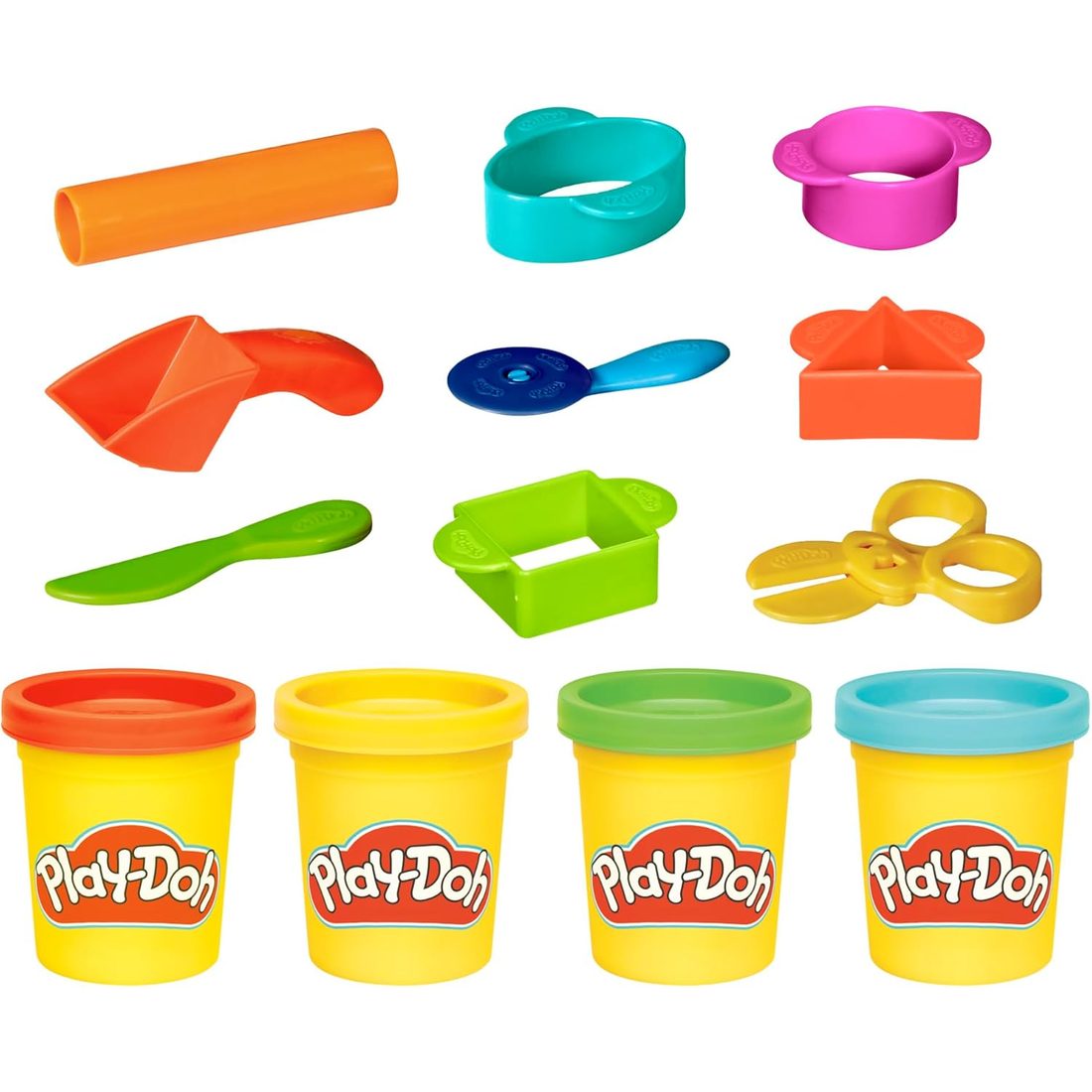 Play-Doh Starter Set with Storage Tote and 4 Cans, view 2