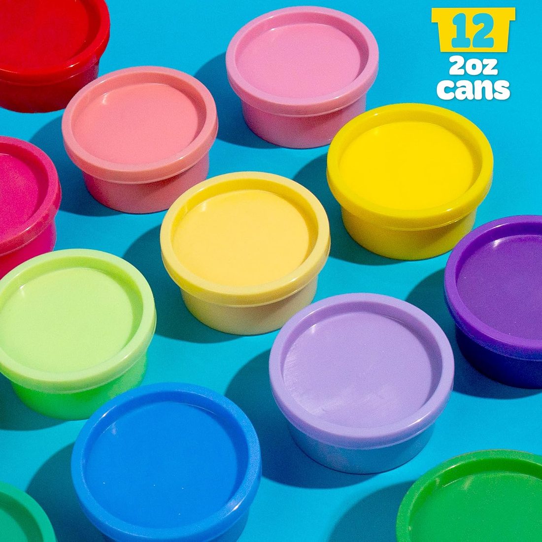 Play-Doh Super Stretch Slime 12-Pack Variety, view 6