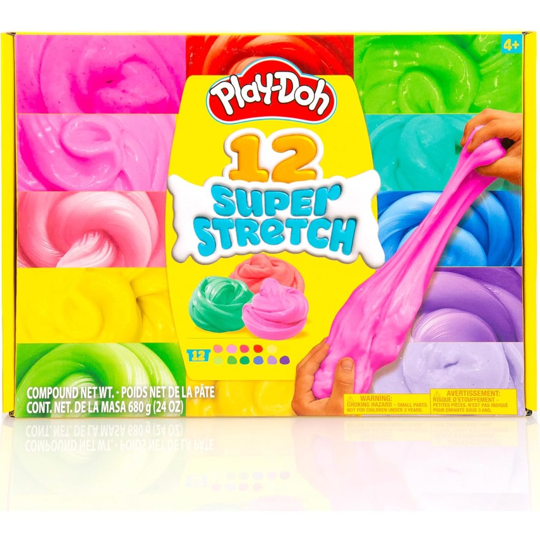 Play-Doh Super Stretch Slime 12-Pack Variety