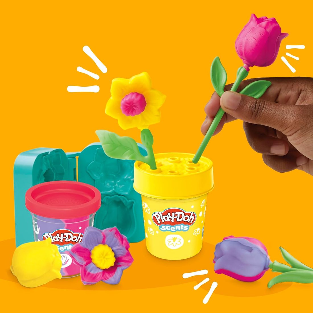 Play-Doh Tulips & Daffodils Flower Set, view 2