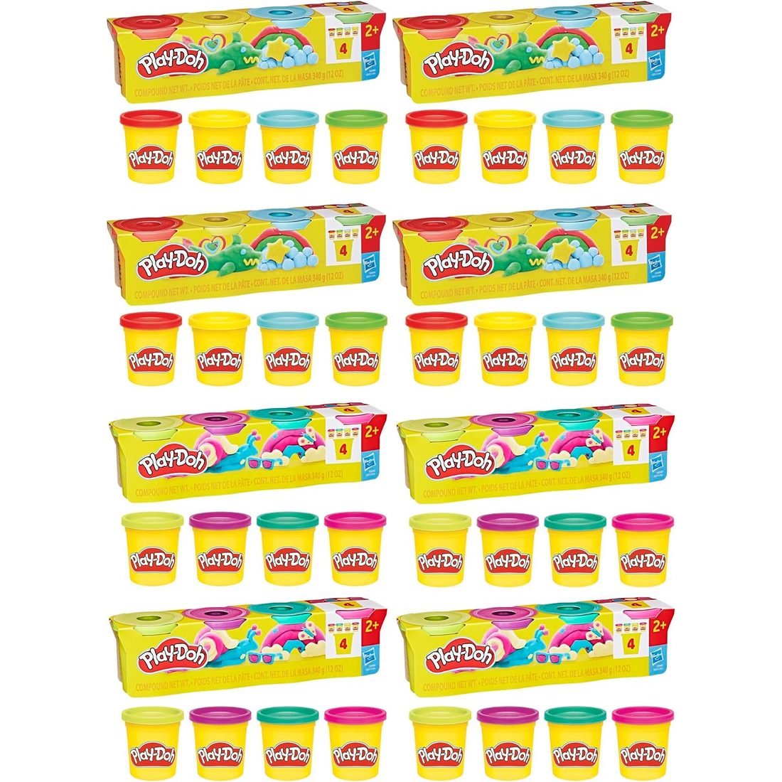 Play-Doh Vibrant Colors Bulk 4-Pack